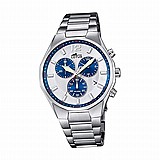 ���� �� LOTUS MEN WHITE CHRONO STAINLESS STEEL WATCH BRACELET 10125/5