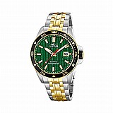 שעון יד LOTUS MEN'S GREEN EXCELLENT STAINLESS STEEL WATCH BRACELET 18652/2 שעון יד LOTUS MEN'S GREEN EXCELLENT STAINLESS STEEL WATCH BRACELET 18652/2