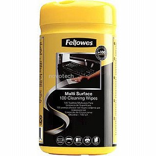 ������� ������  Fellowes 100 surface cleaning wipes 