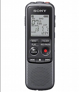 מכשיר הקלטה טייפ מנהלים Sony mono digital voice recorder, ICD-PX240