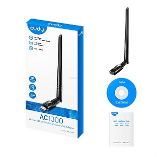 ����� ��� ������ cudy AC1300 High Gain USB Wi-Fi Adapter WU1400