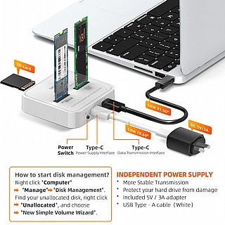 ���� ����� ���� ������ MAIWO Type-C to M.2/NVME Plus Card Reader, K3016SD