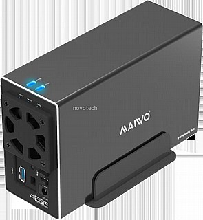 ���� ������ ���� ������ MAIWO 3.5 Dual bay USB3.2 GEN1 HDD Enclosure with Riad, K35272U3 