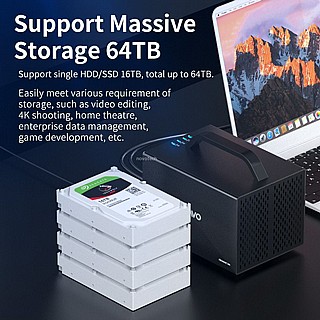 ���� ������ ���� � 4 ������ MAIWO USB3.1 Gen1 type-C to 3.5SATAIII�4 &HDMI HDD Enclosure,K35274D 