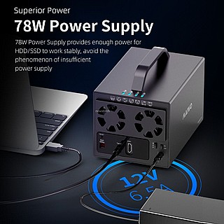 ���� ������ ���� � 4 ������ MAIWO USB3.1 Gen1 type-C to 3.5SATAIII�4 &HDMI HDD Enclosure,K35274D 