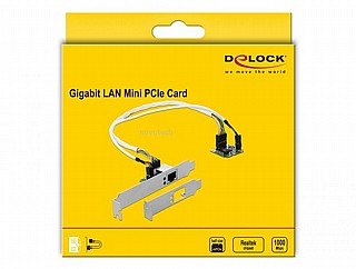 ����� Delock Mini PCIe I/O PCIe half size 1 x Gigabit LAN Low Profile,95265