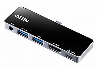 ���� ����� ATEN USB-C Travel Dock with Power Pass-Through  UH3238