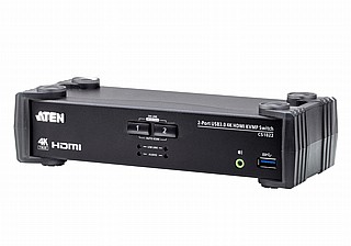 ����� ����� ATEN 2-Port USB 3.0 4K HDMI KVMP Switch with Audio Mixer Mode  CS1822