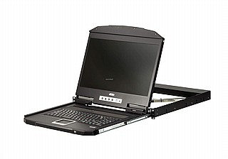 ����� ATEN Ultra Short Depth Single Rail WideScreen LCD Console (USB, HDMI)  CL3700