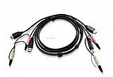��� ATEN 1.8M USB HDMI KVM Cable with Audio  2L-7D02UH