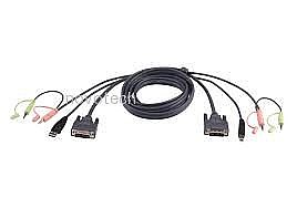 �� ����� ATEN 3M USB DVI-D Single Link KVM Cable  2L-7D03U