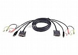 �� ����� ATEN 3M USB DVI-D Single Link KVM Cable  2L-7D03U