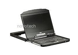 ���� ����� ����� ATEN Ultra Short Depth Single Rail WideScreen LCD Console (USB,VGA)  CL3100