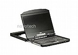 ���� ����� ����� ATEN Ultra Short Depth Single Rail WideScreen LCD Console (USB,VGA)  CL3100