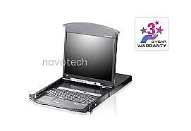 ���� ����� ����� ATEN 1-Local/Remote Share Access 8-Port Multi-Interface Cat 5 Dual Rail LCD KVM over IP switch  KL1508Ai