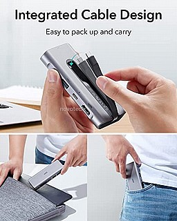 ���� ����� ESR 8-in-1 Portable Hub - Silver 4894240165096