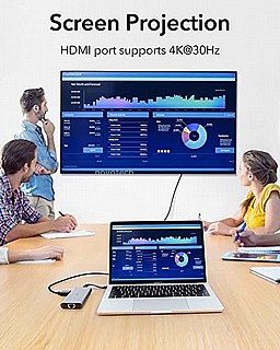 ���� ����� ESR 8-in-1 Portable Hub - Silver 4894240165096