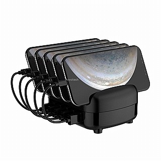 ���� ����� ������ ���� ������� ORICO-DUK-5P,40W 5 Port USB Smart Charging Station with Phone & Tablet Stand
