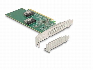 ����� ����� Bifurcation PCI-E x16 Low Profile �� 4 ������ SFF-8639 NVMe