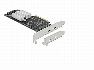 ����� ����� USB 3.2 20Gbps Gen2x2 PCI-E x8 Low Profile �� 2 ������ USB-C ��� Asmedia