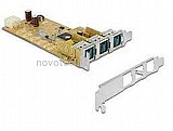 ����� ����� PCIe x1 PoweredUSB Low profile �� 3 ������ USB �� 12 ���� �'���� Pericom