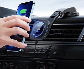 ���� ������ ESR HaloLock Dashboard Wireless Charger - Black 4894240132845