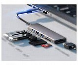 ���� ����� Netac WK14 Type-C 3.1 to USB 3.0 X3 Card Reader HDMI