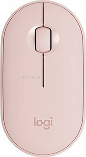 ���� ������ Logitech Pebble M350 Wireless Mouse - ROSE - 2.4GHZ/BT 