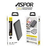 מטען חרום Aspor A323 10000 MAH Power Bank מטען חרום Aspor A323 10000 MAH Power Bank