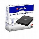 צורב חיצוני VERBATIM EXTERNAL SLIMLINE CD/DVD WRITER USB3.2 Gen1/USB-C צורב חיצוני VERBATIM EXTERNAL SLIMLINE CD/DVD WRITER USB3.2 Gen1/USB-C