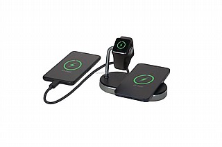 ���� ����� Verbatim Aluminium 3-in-1 Qi MFi Wireless + Apple Watch + QC,49556