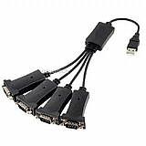 מתאם מ USB לארבעה חיבורים סיריאליים RS232, עם צ'יפסט CMP-USBSER20 ,FTDI מתאם מ USB לארבעה חיבורים סיריאליים RS232, עם צ'יפסט CMP-USBSER20 ,FTDI