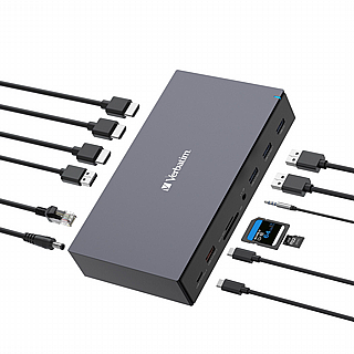 ���� ����� Verbatim USB-C Pro Docking Station 17 Port 32172