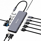 ���� ����� VERBATIM USB-C PRO MULTIPORT HUB 14 PORT C , 32154