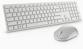 �� ����� ����� ������ Dell Pro Wireless Keyboard and Mouse - KM5221W - Hebrew - White , 580-AKHJ