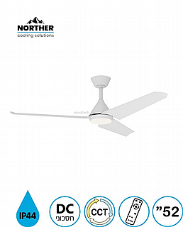 ������ ���� 52" TANGO ������� IP44 +��� ��� 24W CCT ��� NORTHER  NTP-TNGIP44-WH-LED