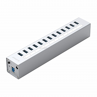 ���� ����� � 13 ������� ORICO-A3H13-U3 Aluminum Alloy 13 Port USB3.0 HUB with BC1.2 Chargert ������ ����� ���� 