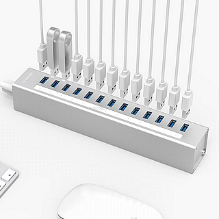 ���� ����� � 13 ������� ORICO-A3H13-U3 Aluminum Alloy 13 Port USB3.0 HUB with BC1.2 Chargert ������ ����� ���� 