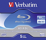 ��������� ������ Verbatim 43748 BD-R DL 50GB 6X ����� 5 ��' 