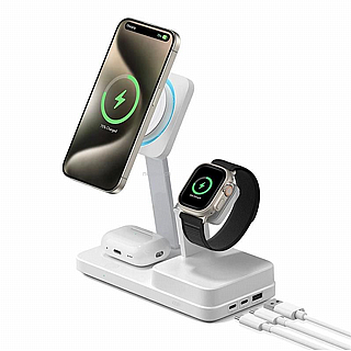 ���� ����� ESR 100W 6-in-1 Charging Station with MagSafe + CryoBoost, Arctic White