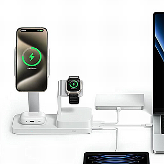 ���� ����� ESR 100W 6-in-1 Charging Station with MagSafe + CryoBoost, Arctic White