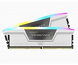 זיכרון למחשב נייח CORSAIR Vengeance RGB 32GB 2x16GB DDR5 5600 C40 White CMH32GX5M2B5600C40W זיכרון למחשב נייח CORSAIR Vengeance RGB 32GB 2x16GB DDR5 5600 C40 White CMH32GX5M2B5600C40W