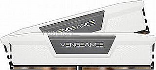 ������ ����� ���� CORSAIR VENGEANCE 64GB 2x32GB DDR5 5200MHz C40 White CMK64GX5M2B5200C40W