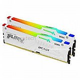������ Kingston Fury Beast White RGB Expo 32GB 2X16 6000MHZ DDR5 CL30 KF560C30BWEAK2-32
