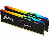 ������ Kingston Fury Beast White RGB Expo 32GB 2X16 5600MHZ DDR5 CL36 KF556C36BBEAK2-32