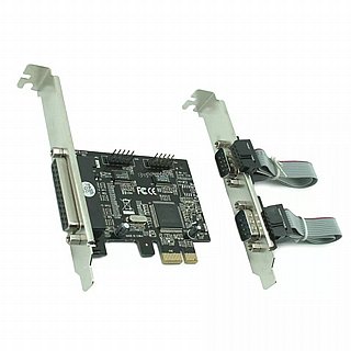 ����� ����� PCIe ������� PARALLEL � 2xRS232 ���� SU-PCIE-2RS-1P