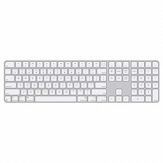 ����� Apple Magic Keyboard with Touch ID and Numeric Keypad for Mac models with Apple silicon - Hebrew - White Keys  MXK73HB/A 