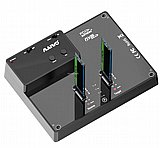 משכפל דיסקים 2Bays Tool Free USB 3.2 Gen2 NVMe M.2 SSD Docking Station Duplicator K3015P משכפל דיסקים 2Bays Tool Free USB 3.2 Gen2 NVMe M.2 SSD Docking Station Duplicator K3015P
