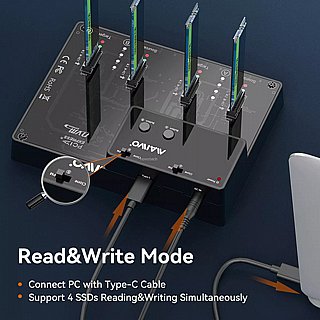 ����� ������ MAIWO M.2 NVME Duplicator 4 Bay K3015P2