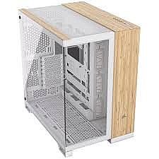 ���� Corsair 6500X Mid-Tower Dual Chamber PC Case - White/Bamboo Wood CC-9011284-WW